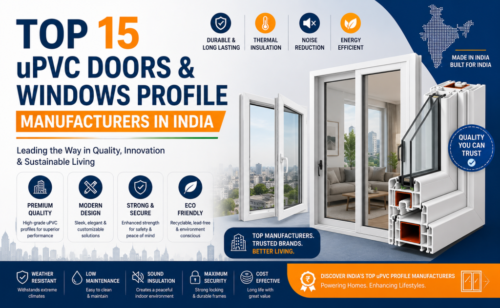 Top 15 uPVC Doors & Windows Profile Manufacturers In India