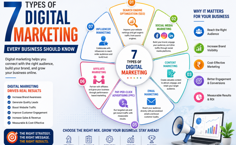 7 Types of Digital Marketing Every Business Should Know