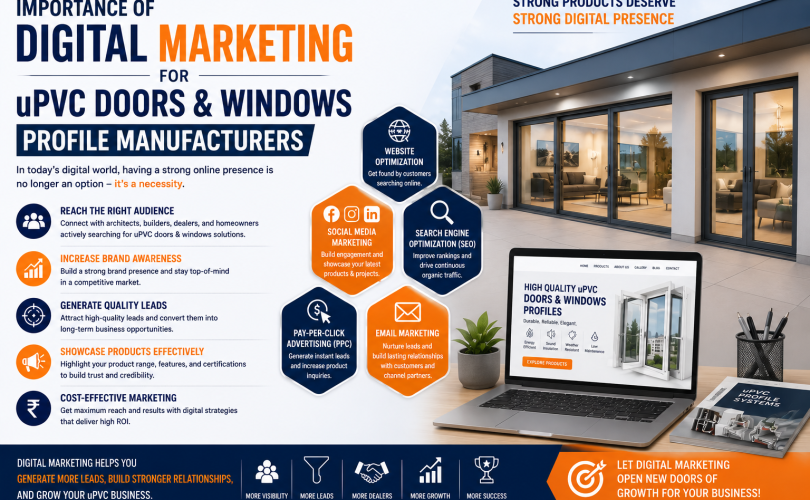 Importance of Digital Marketing for uPVC Doors and Windows Profile Manufacturers